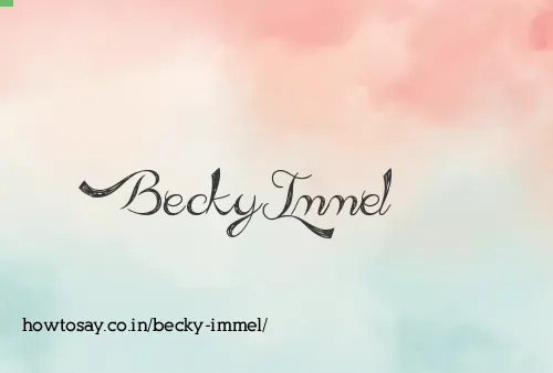 Becky Immel