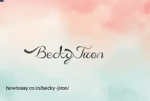 Becky Jiron
