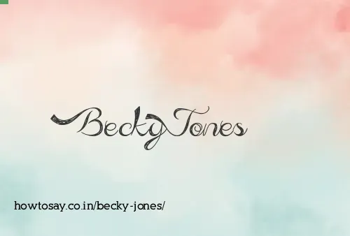 Becky Jones