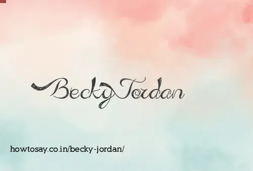 Becky Jordan
