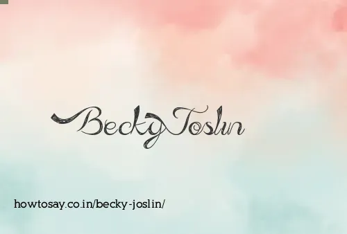 Becky Joslin