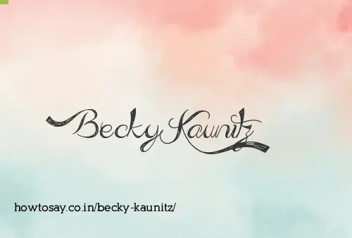 Becky Kaunitz