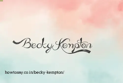 Becky Kempton