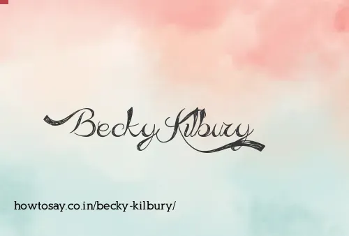 Becky Kilbury