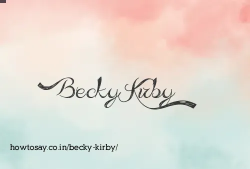 Becky Kirby