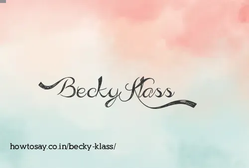 Becky Klass