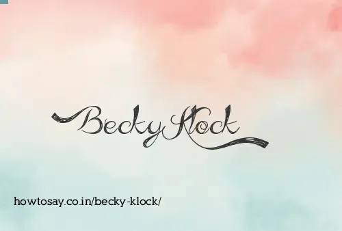 Becky Klock