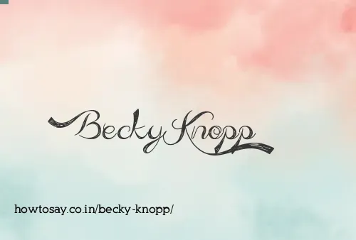 Becky Knopp
