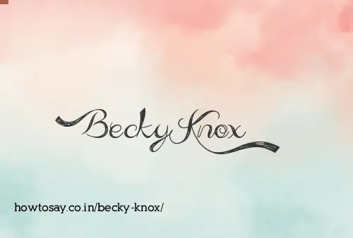 Becky Knox
