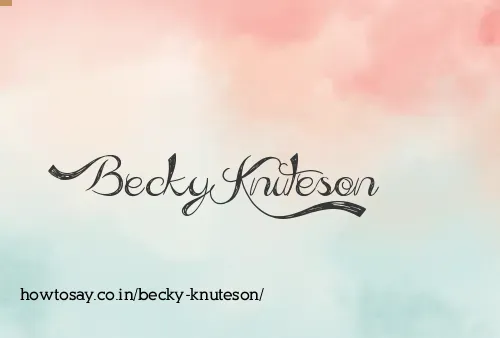 Becky Knuteson