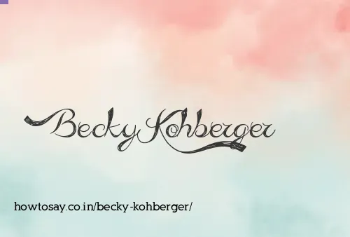 Becky Kohberger