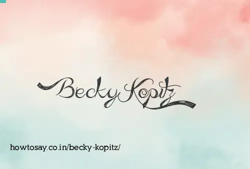 Becky Kopitz