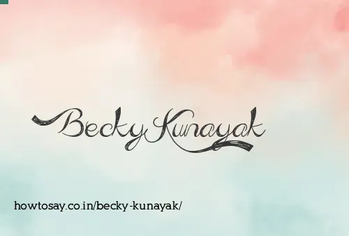 Becky Kunayak