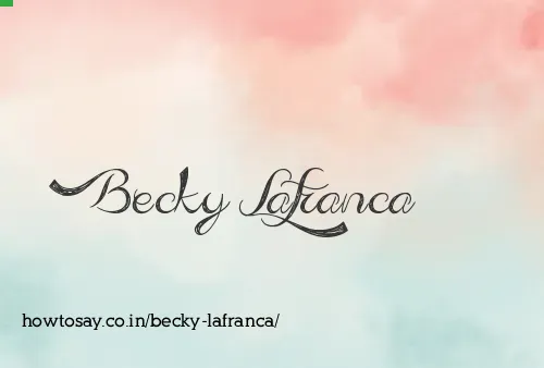 Becky Lafranca