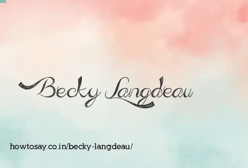 Becky Langdeau