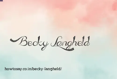Becky Langheld
