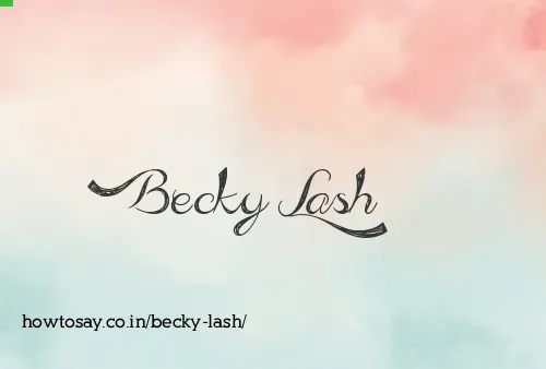 Becky Lash
