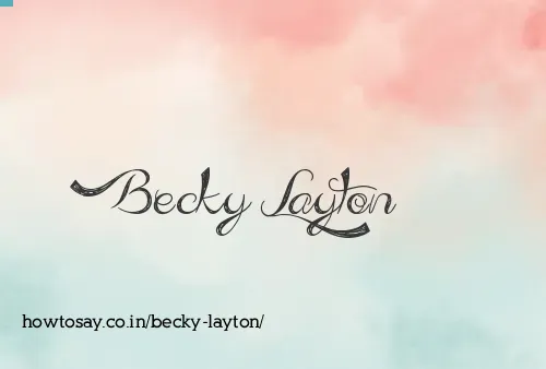 Becky Layton