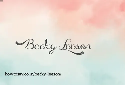 Becky Leeson