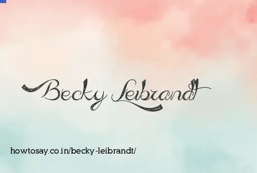 Becky Leibrandt