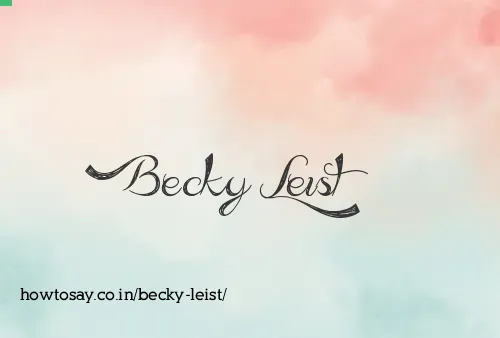 Becky Leist