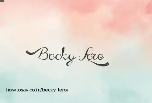 Becky Lero