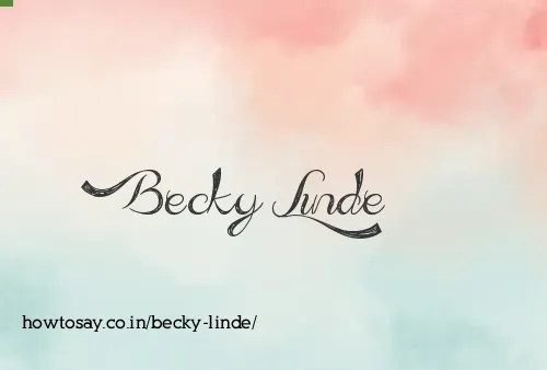 Becky Linde