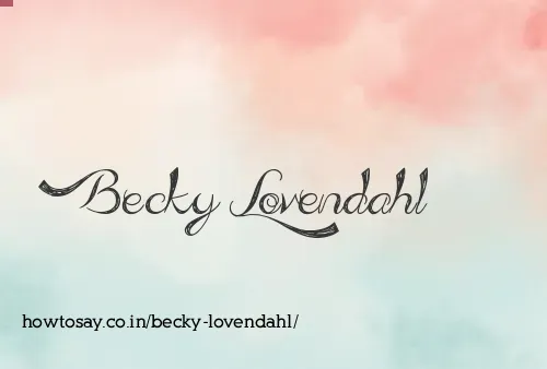 Becky Lovendahl