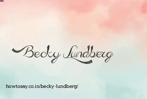 Becky Lundberg