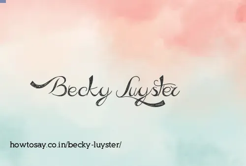 Becky Luyster