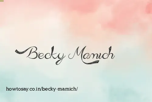 Becky Mamich