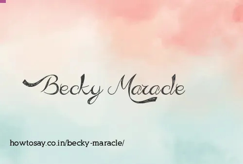 Becky Maracle