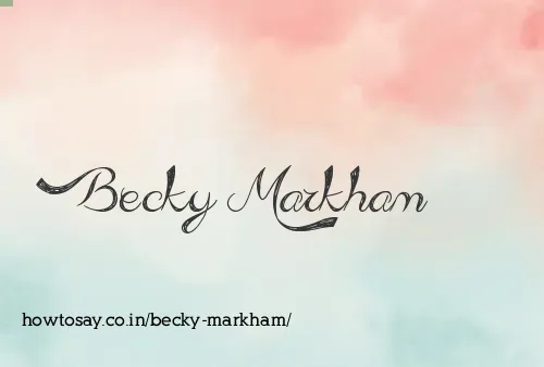 Becky Markham