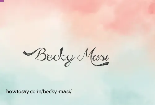 Becky Masi