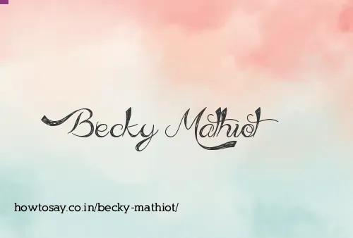 Becky Mathiot