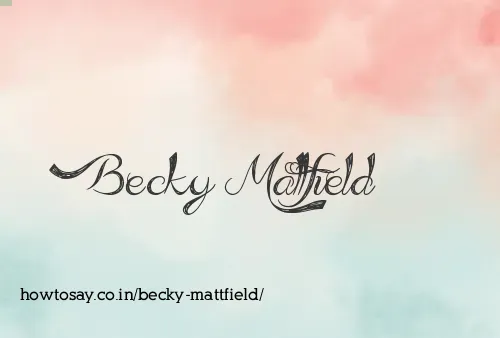 Becky Mattfield