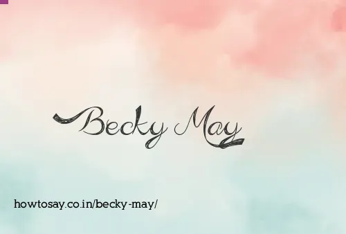 Becky May