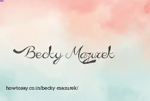 Becky Mazurek