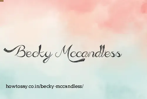 Becky Mccandless