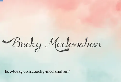 Becky Mcclanahan
