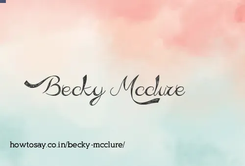 Becky Mcclure