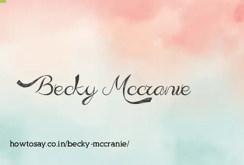 Becky Mccranie