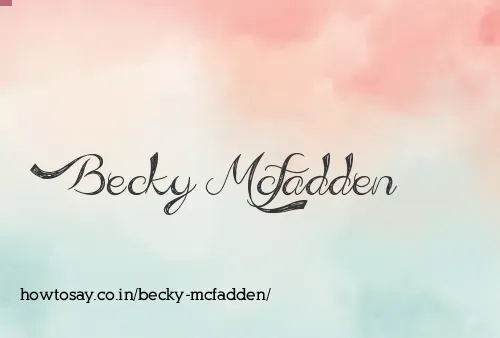 Becky Mcfadden