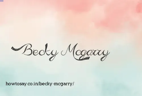 Becky Mcgarry