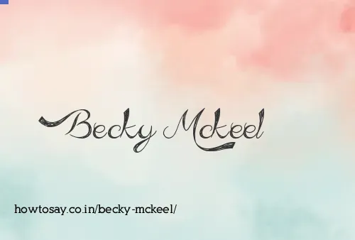 Becky Mckeel