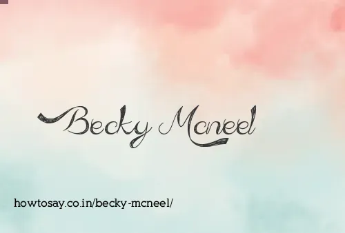 Becky Mcneel