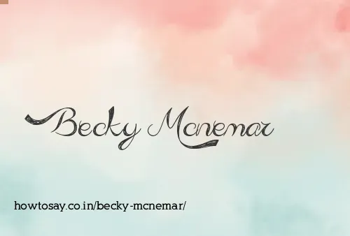 Becky Mcnemar