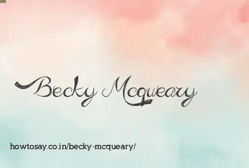 Becky Mcqueary