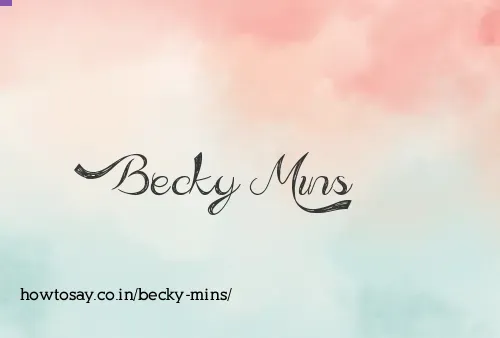 Becky Mins