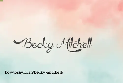 Becky Mitchell